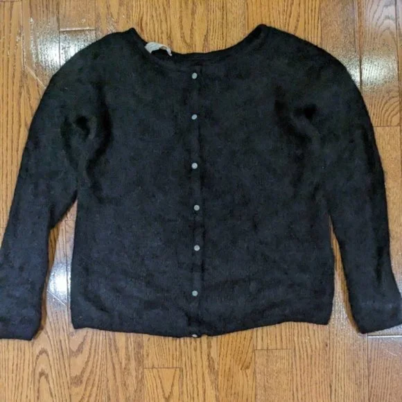 Sezane Black Cardigan Sweater - Picture 3 of 8